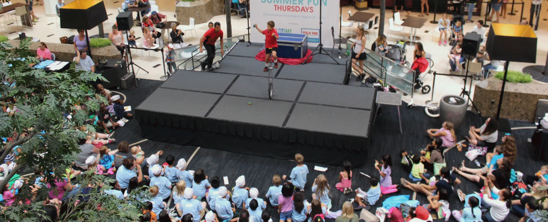 Nash performing on stage